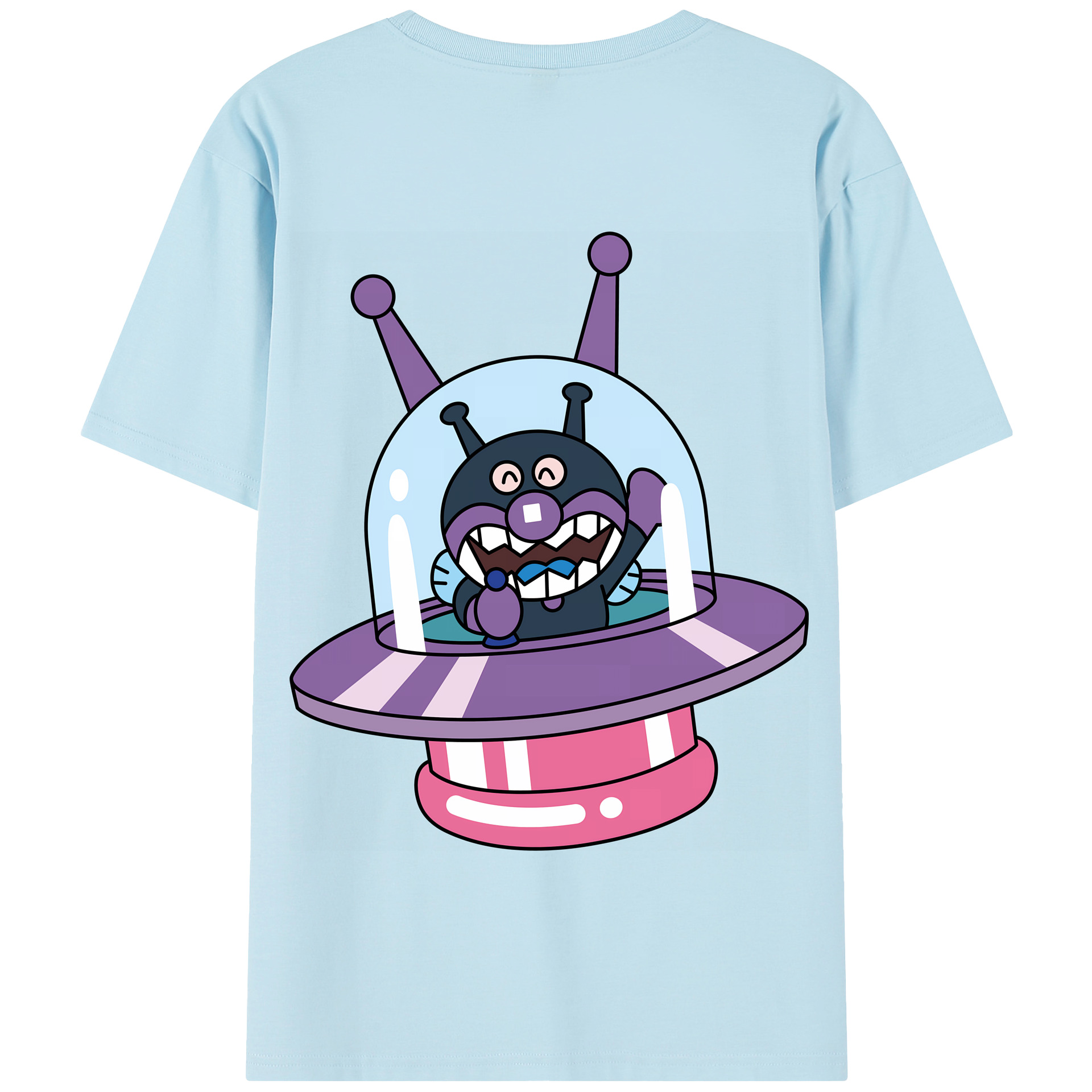（画像用） アンパンマン Anpanman 綿100％半袖Tシャツ（背面プリント）